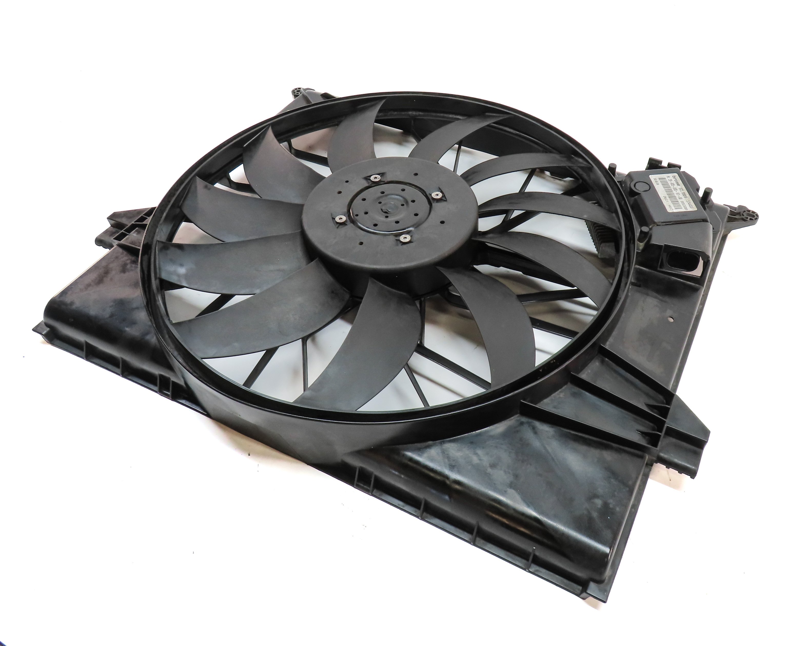 2007-2012 MERCEDES GL ML R CLASS (X164 W164 W251) RADIATOR COOLING FAN w/ SHROUD — exact item pictured